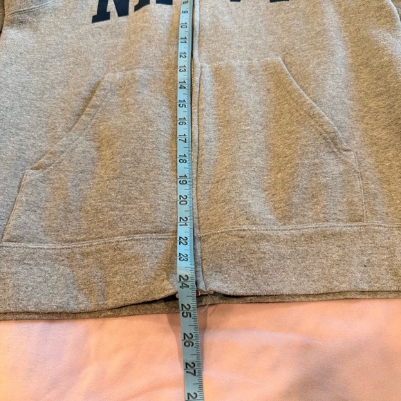 Soffe Gray Hoodie with Navy Lettering Large - Picture 9 of 10